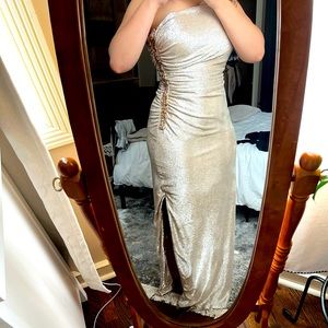 Calvin Klein Champagne Formal Dress